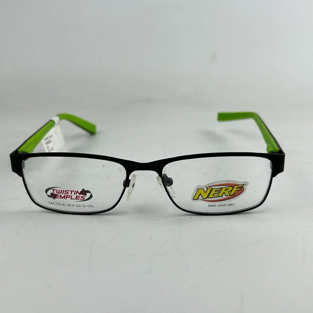 Hasbro Nerf 555808203 Unisex Youth Eyeglasses Frame‎ Black Full Rim 50-15-135 mm